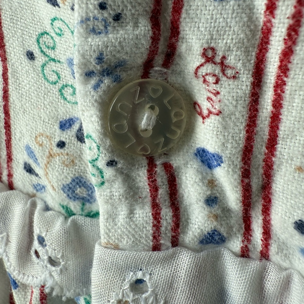 LL BEAN LANZ OF SALZBURG Vintage Cottagecore Grannycore Nightgown Lace Prairie M - Picture 5 of 6
